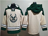 Milwaukee Bucks Blank Cream Hoodie,baseball caps,new era cap wholesale,wholesale hats